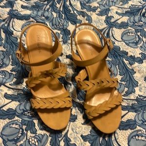 cute beige, high heels. Great for a night out with the girls.